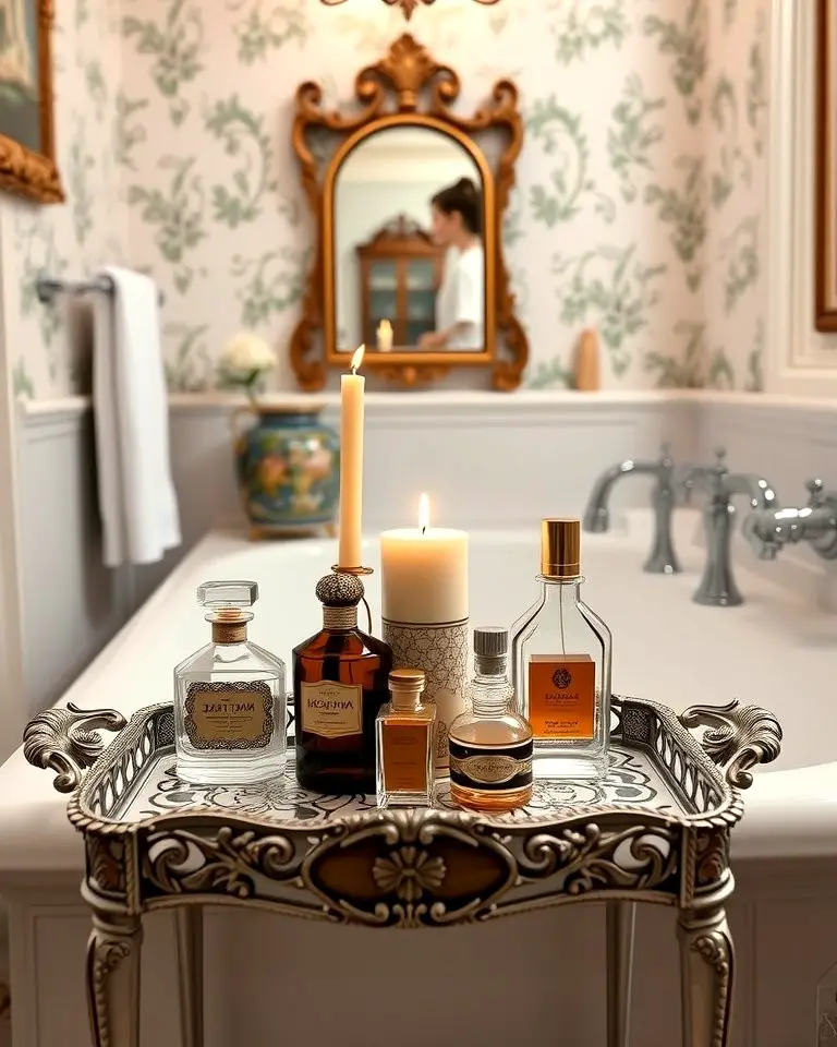 Vintage Tray with Ornate Details