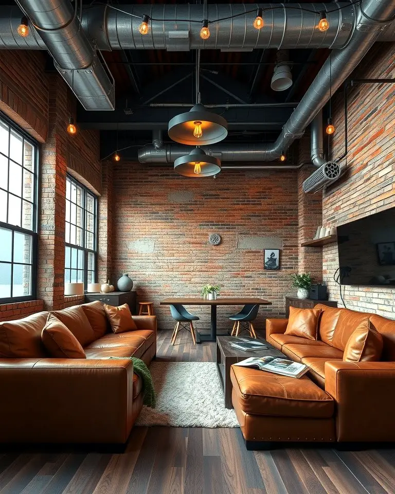 Industrial-Inspired Loft Aesthetic