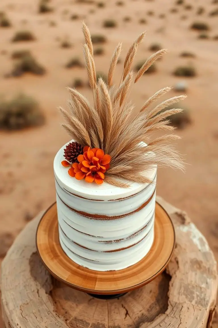 Boho Chic Semi-Naked Cake