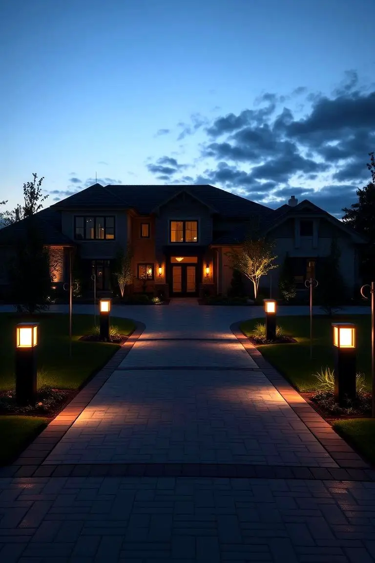 Inviting Driveway Illumination