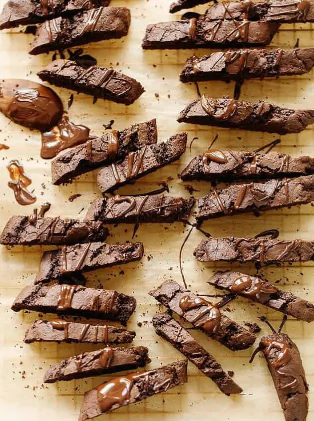 Italian-Style Triple Chocolate Biscotti Cookies