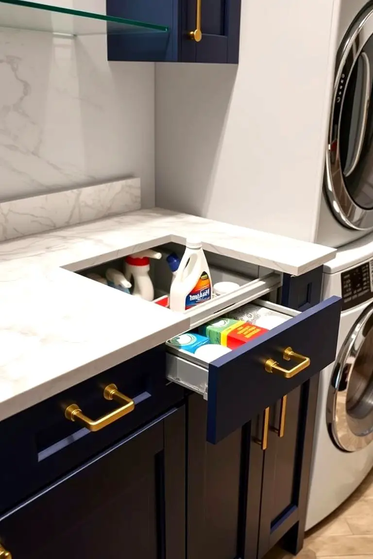 Space-Saving Detergent Drawers