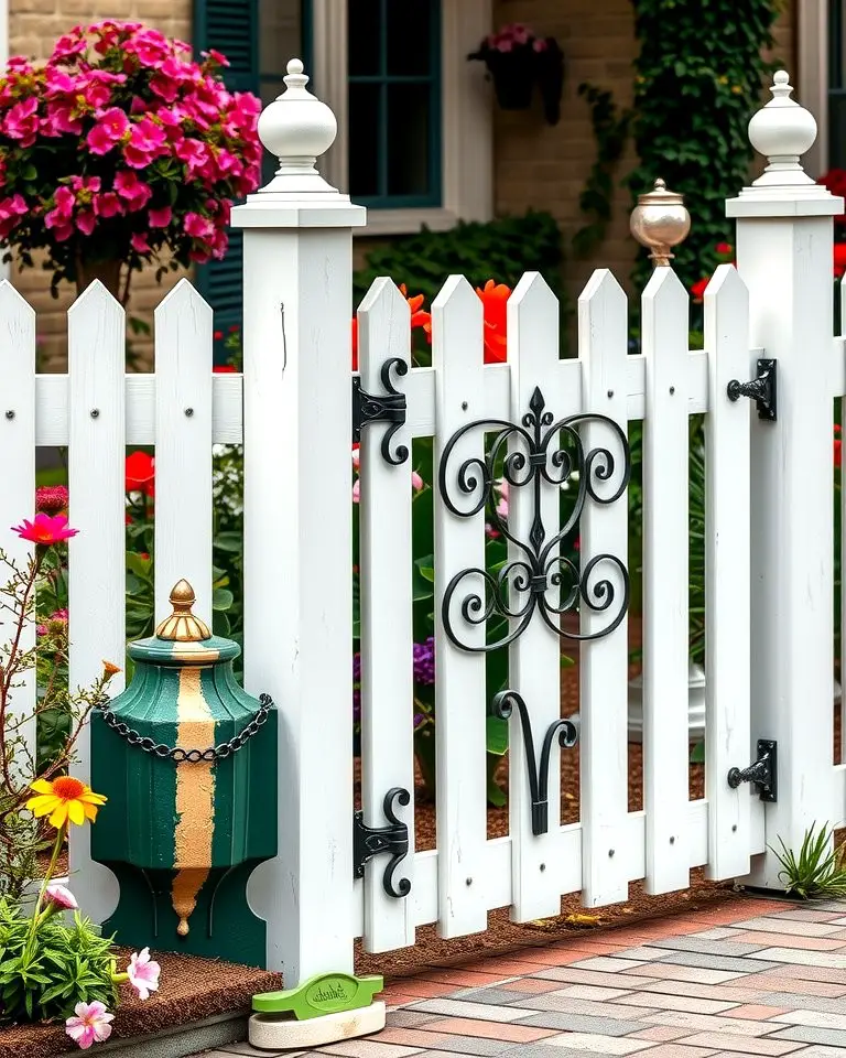 Timeless Appeal with Picket Wood and Iron Details