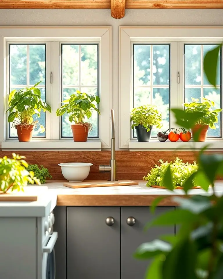 Herb Garden Windows