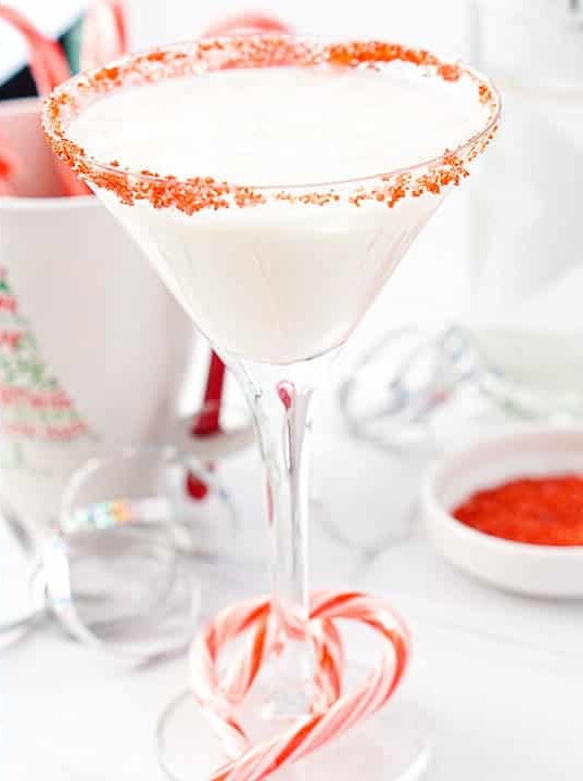 Keto Candy Cane Cocktail