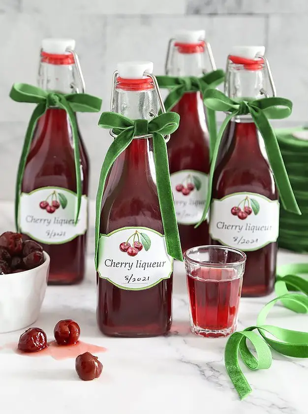 Homemade Cherry Liqueur