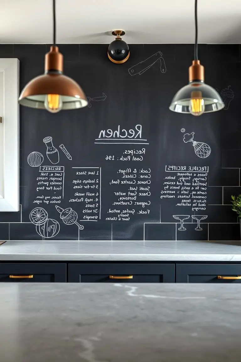 Customized Chalkboard Walls