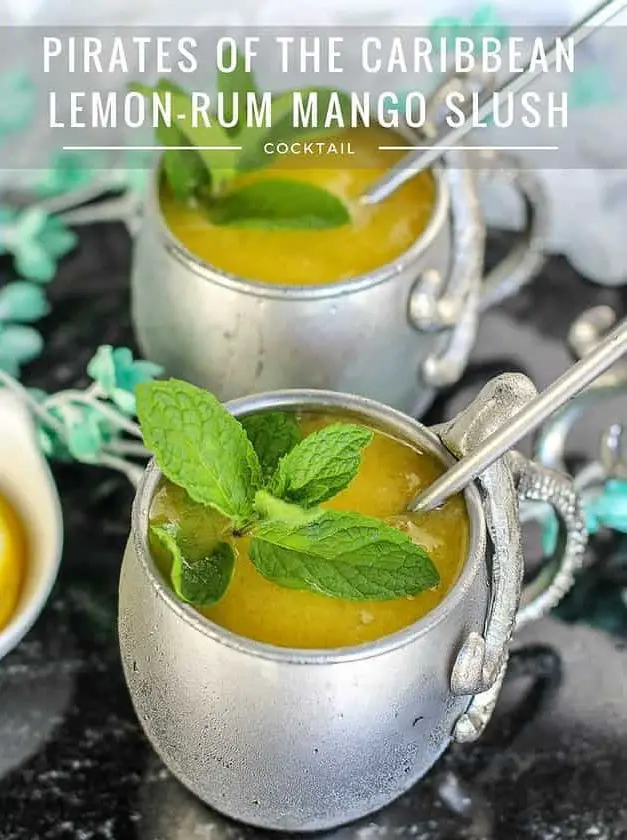Pirates of the Caribbean Lemon-Rum Mango Slush