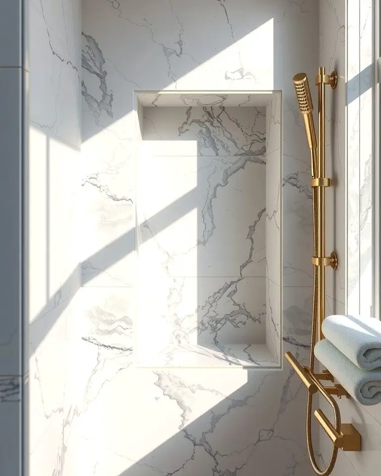 Marble Shower Niche