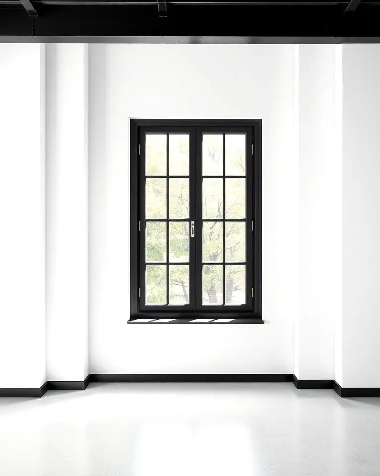 Minimalist Black Trim for Contrast