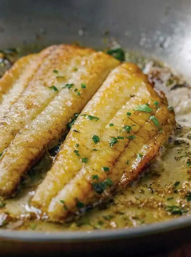 Flounder with Lemon Butter Sauce