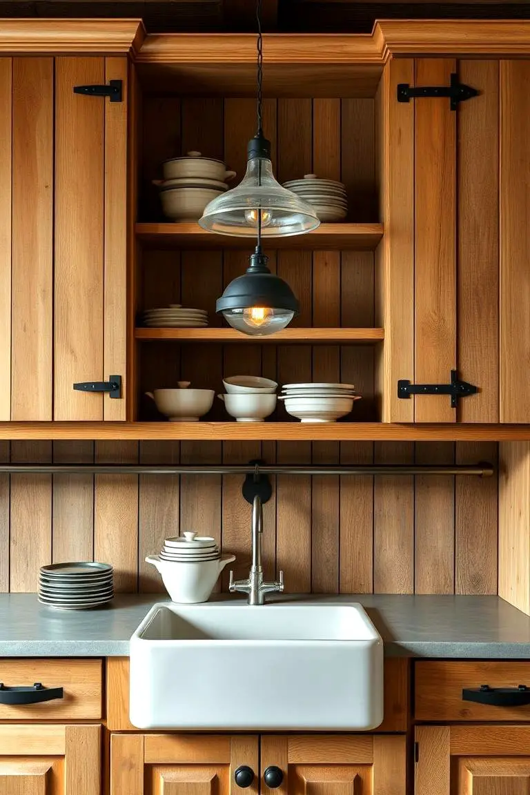 Vintage Reclaimed Wood Cabinets