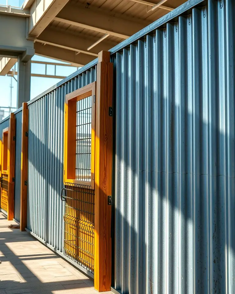Corrugated Metal and Wood Panels