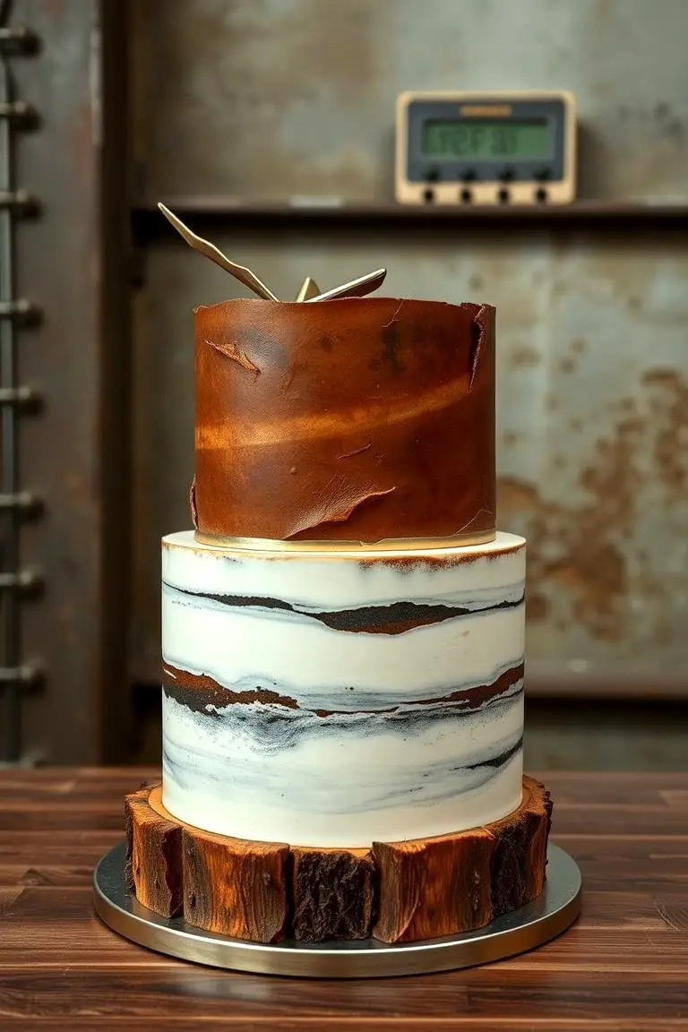 Rustic Modern Fusion Cake
