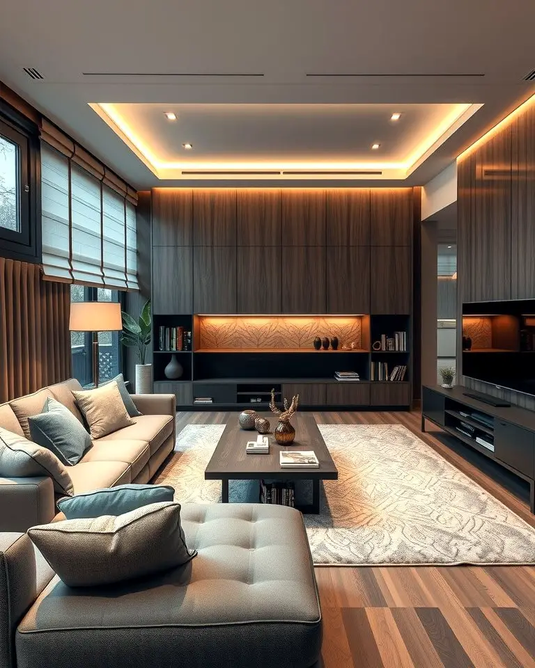 Tech-Infused Smart Living Rooms