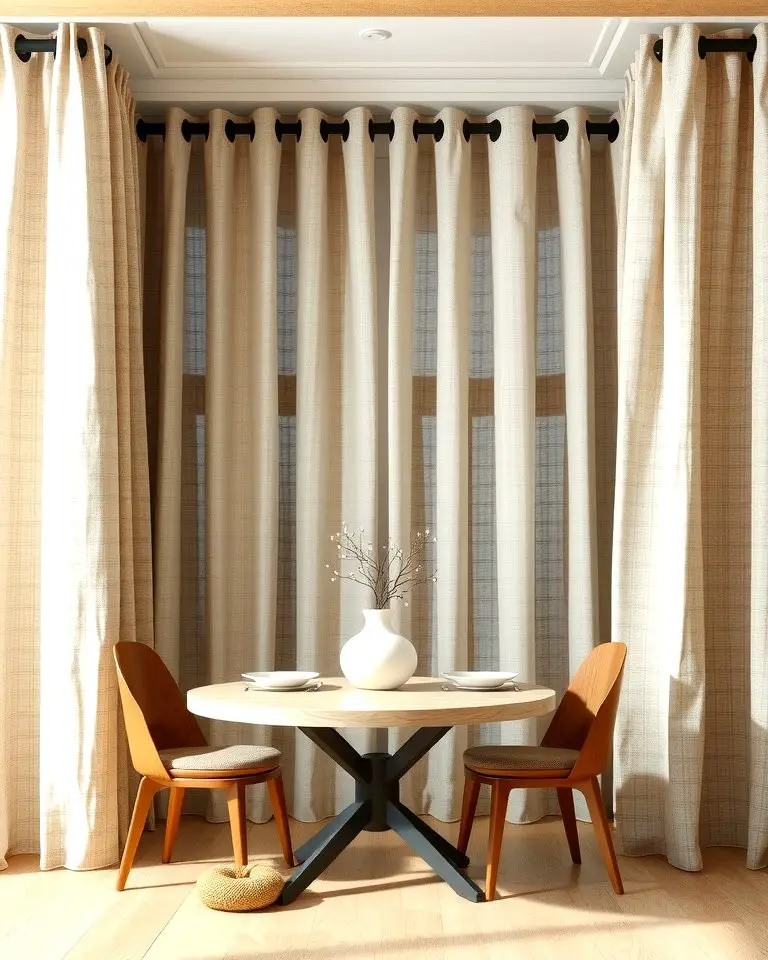 Linen Curtains for a Casual Elegance