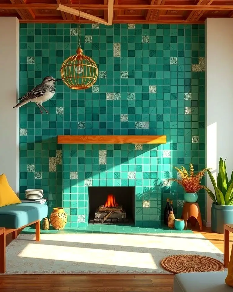 Jade Green Mosaic Tiles