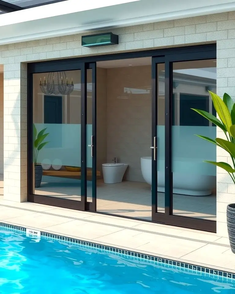Poolside Access Door