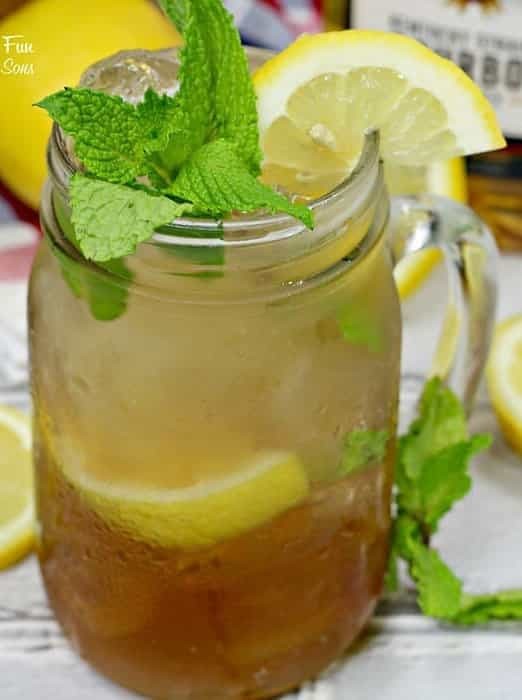 Bourbon Mint Iced Tea
