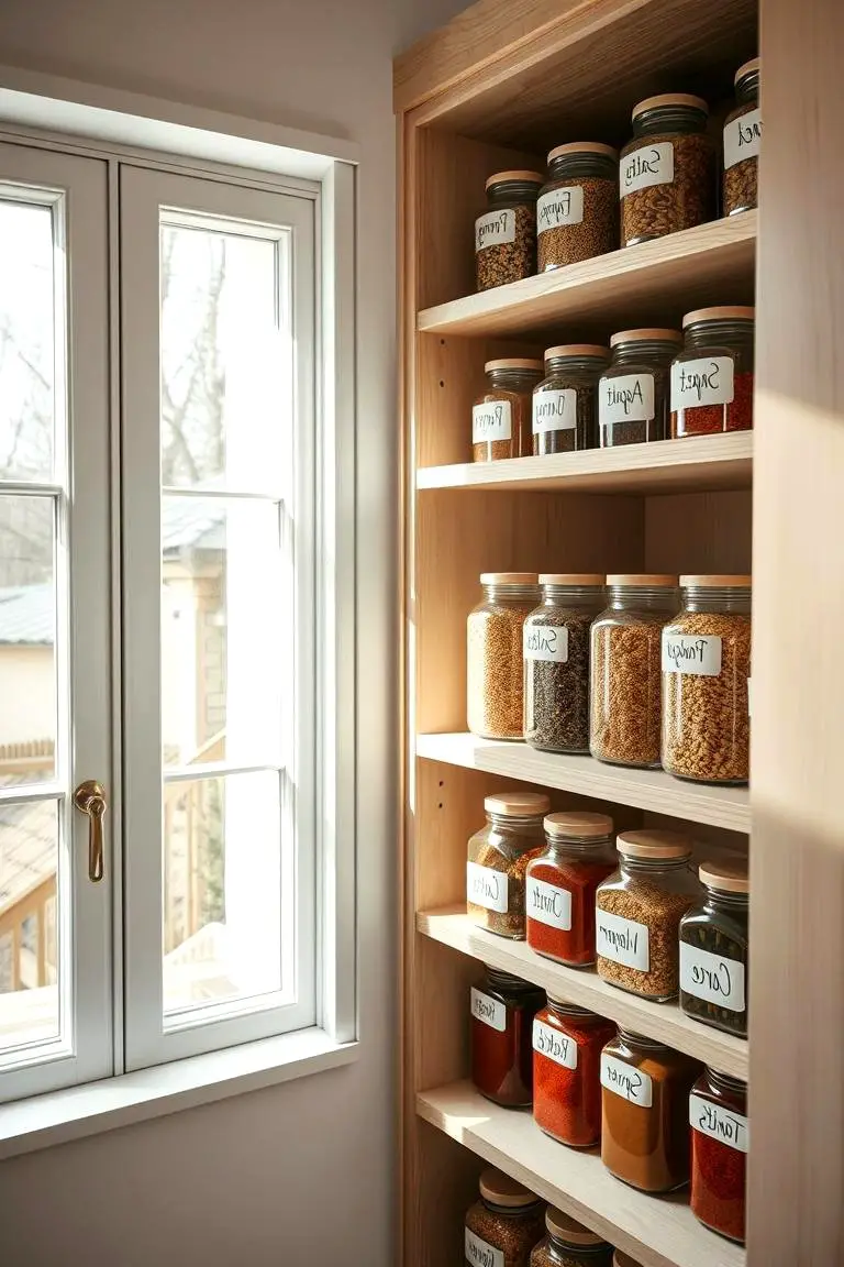 Labelled Glass Jar Displays