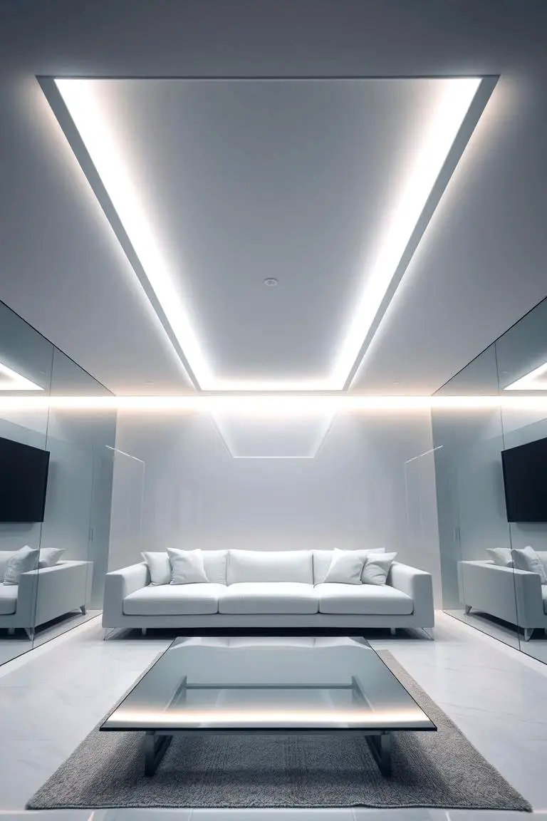 Minimalist Floating Ceilings