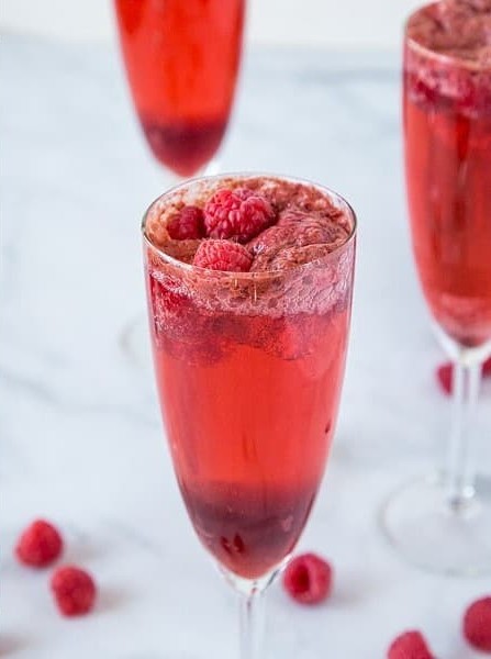 Raspberry Mimosas