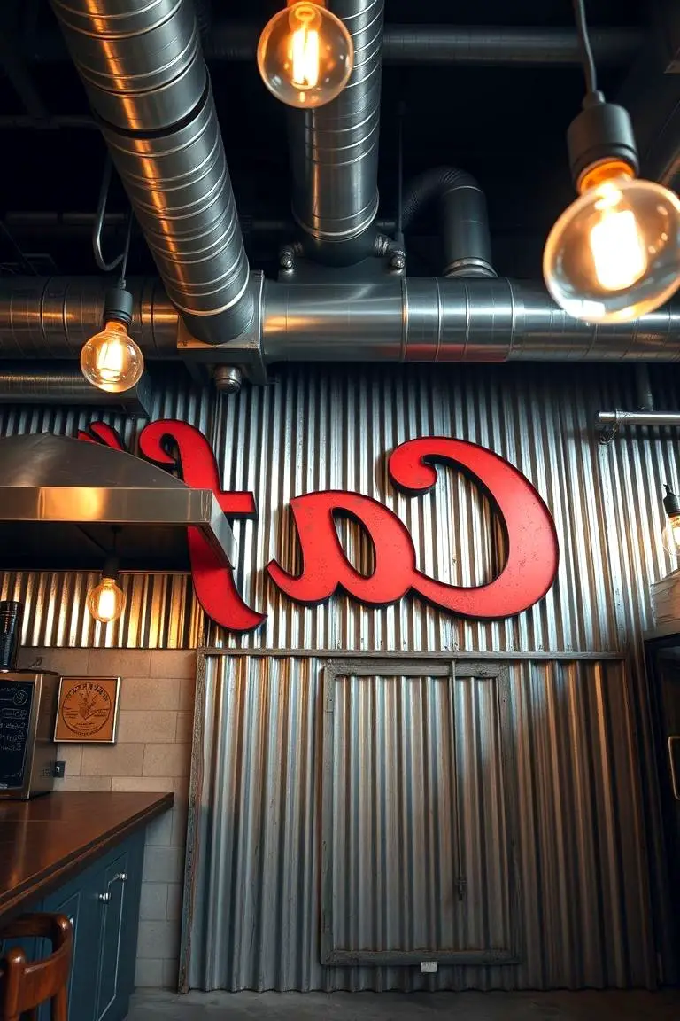 Industrial Metal Signage