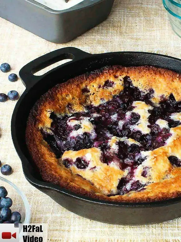 Lazy Day Blueberry Cobbler