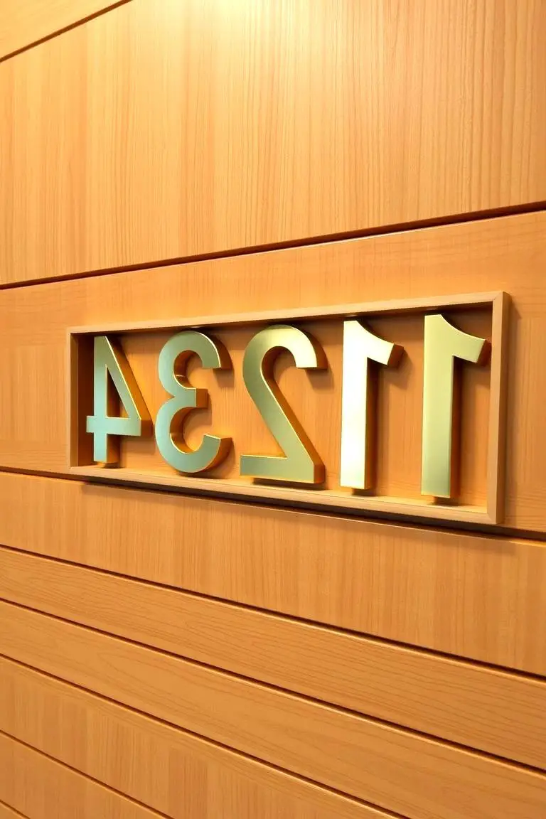 Custom-Fit Number Signage