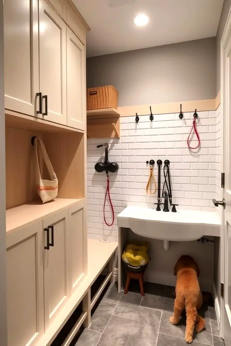 Pet-Friendly Mudroom Features