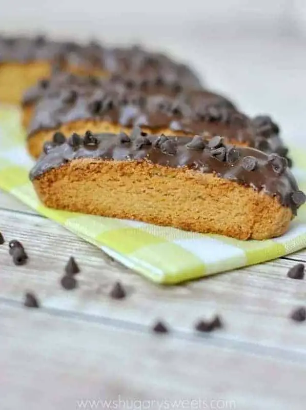 Chocolate Peanut Butter Biscotti