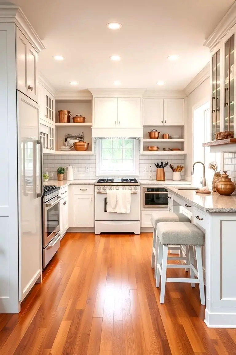 Warm and Inviting White Kitchen