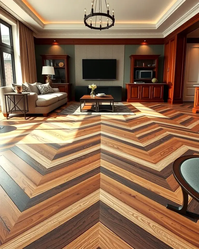 Chevron Wood Flooring