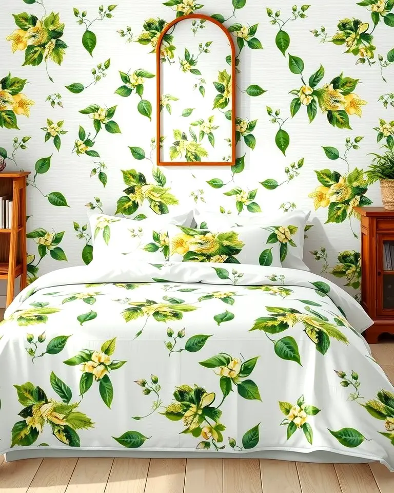 Green and White Floral Themes