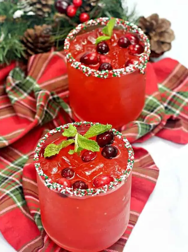 Rudolph Christmas Themed Cocktail
