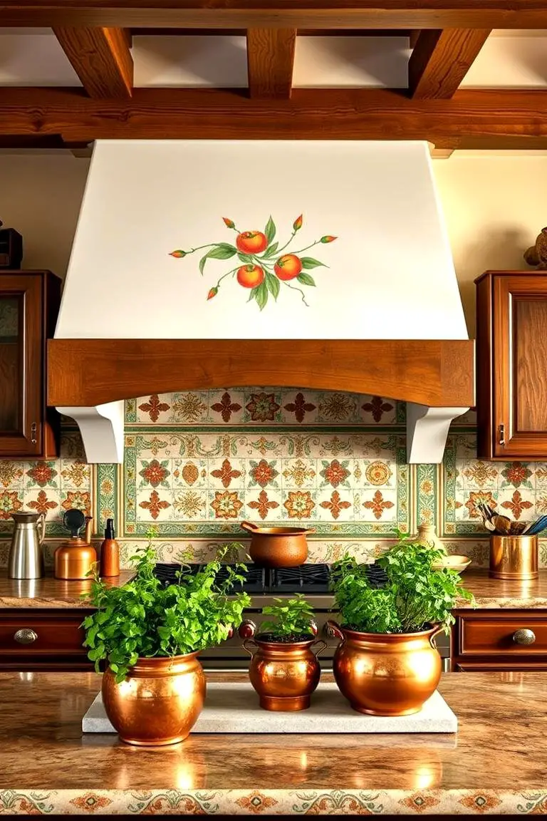Terracotta Tile Backsplash