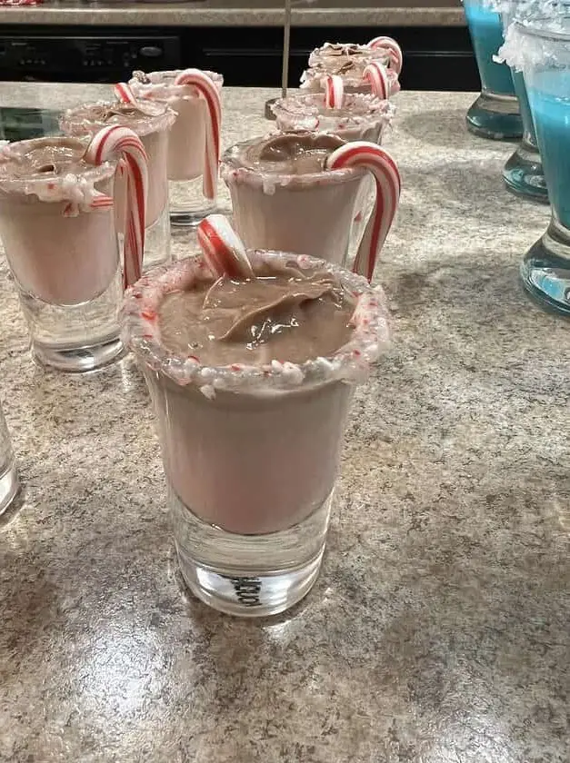 Chocolate Candy Cane Cocktail