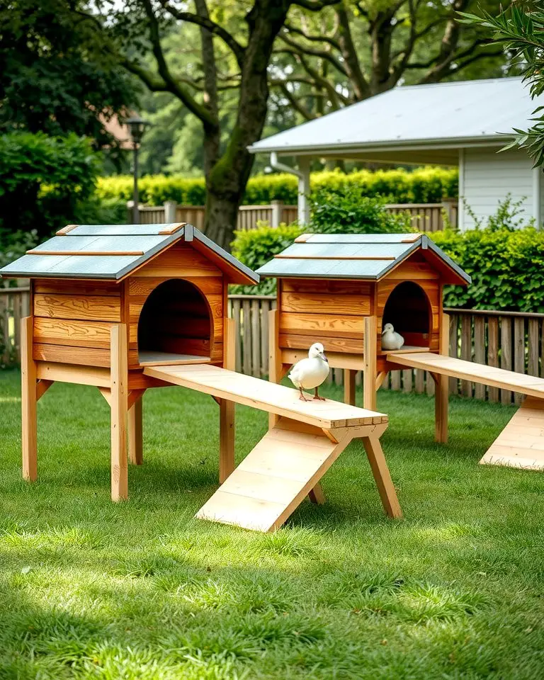 Elevated Duck House with Ramp