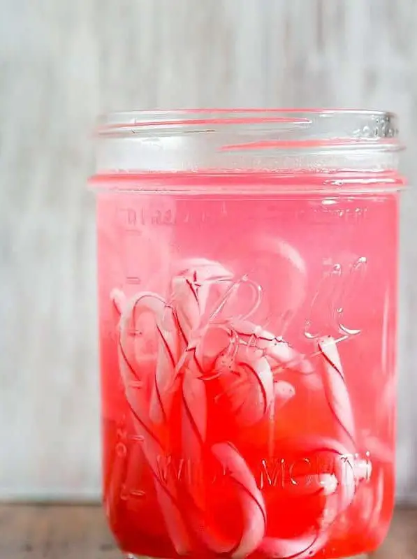 Homemade Candy Cane Vodka