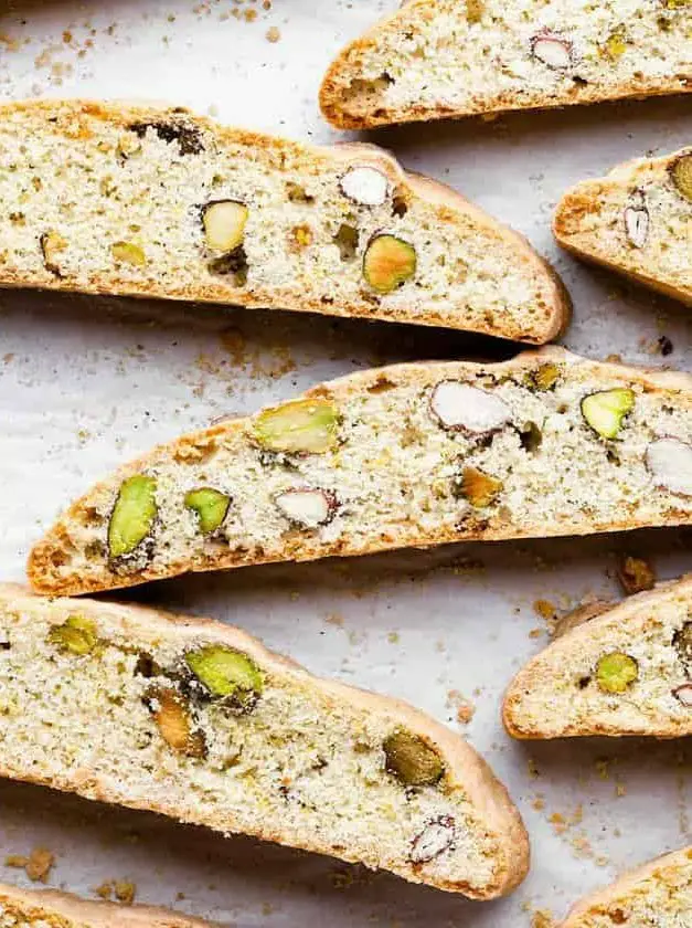 Lemon and Pistachio Biscotti