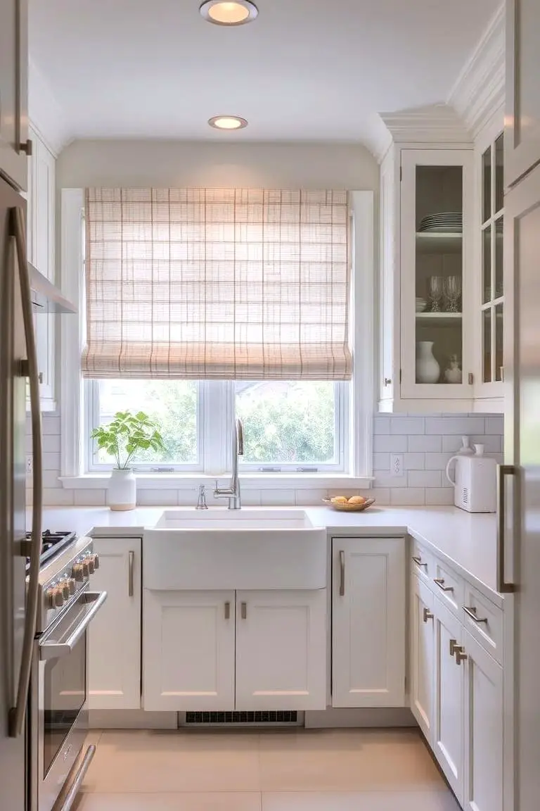 Transitional White Kitchen with Timeless Appeal