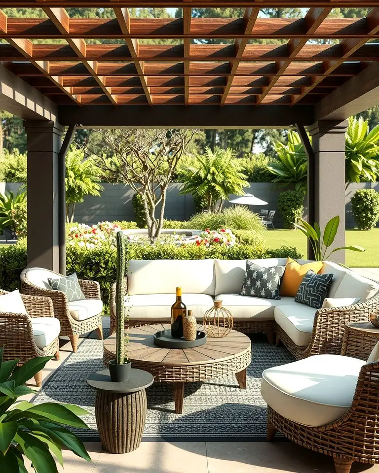 Upholstered Outdoor Sofa