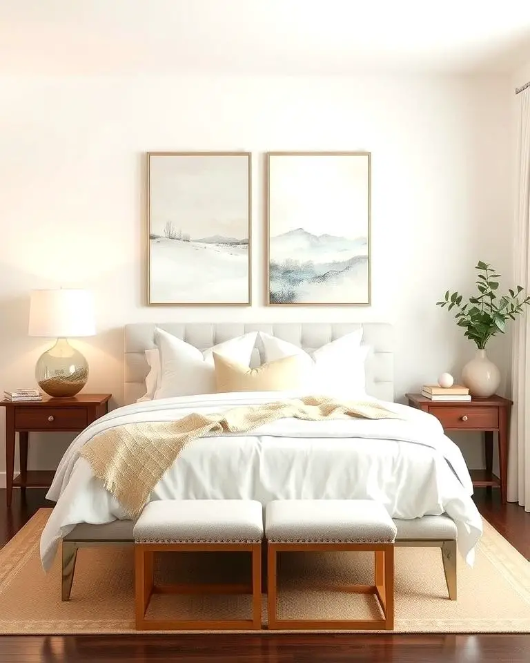 White and Cream Artwork for Personality