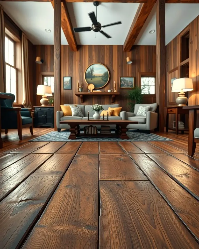 Hand-Scraped Wood Floors