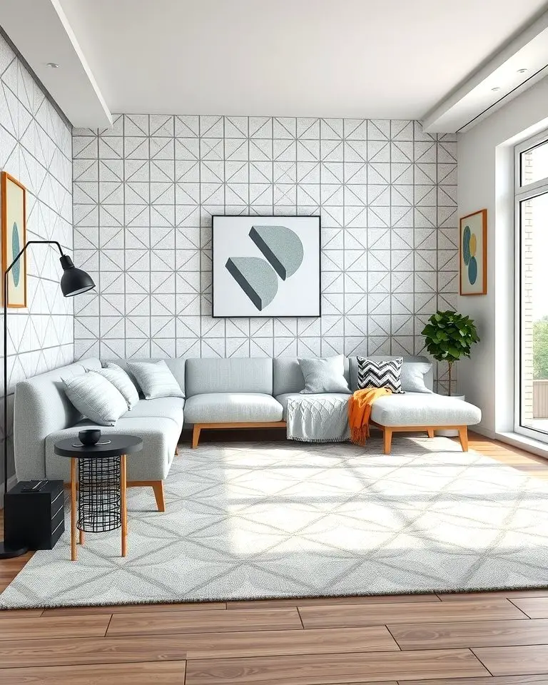 Grey and White Geometric Patterns