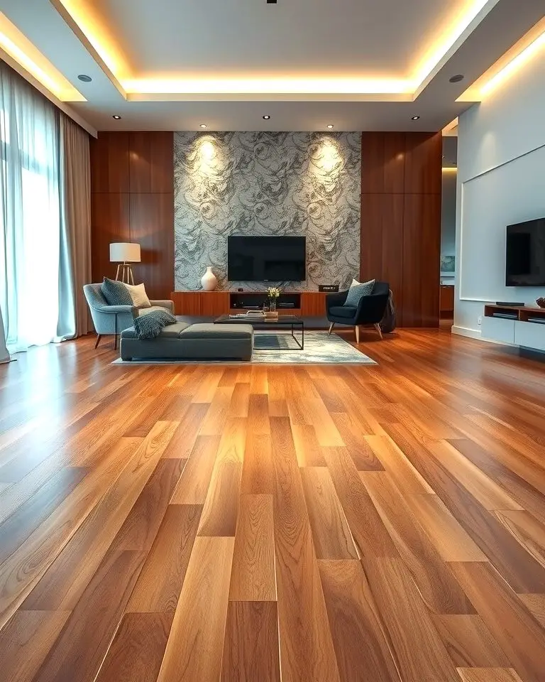 High-Gloss Wood Floors