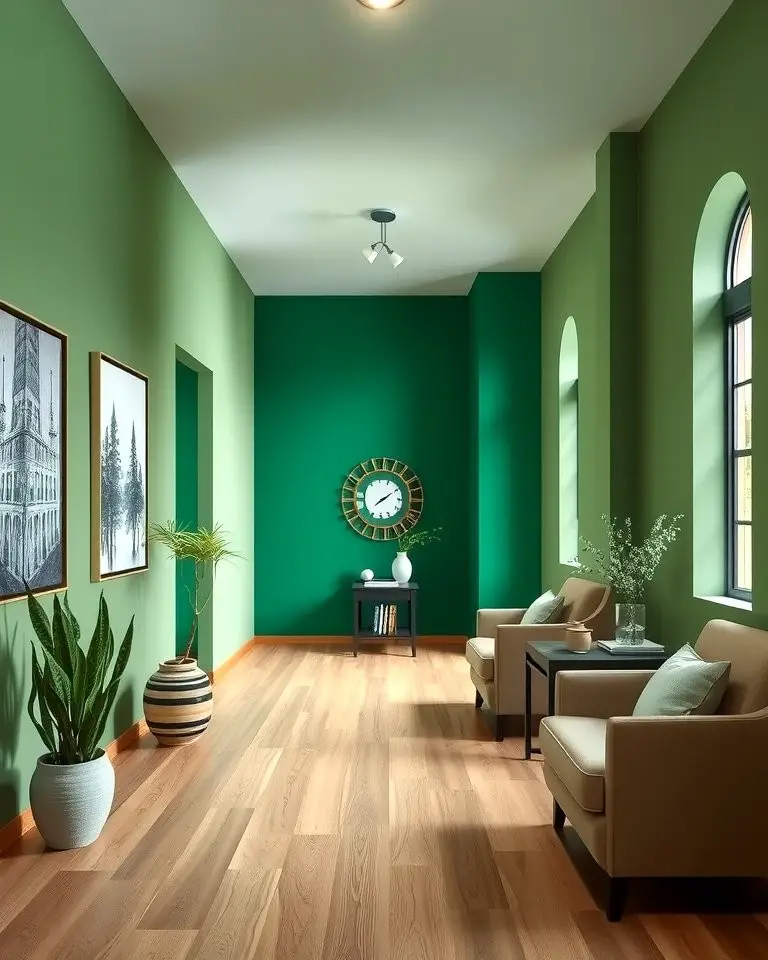Green Accent Walls