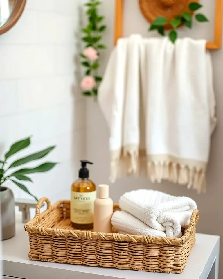 Wicker Tray for a Natural Aesthetic