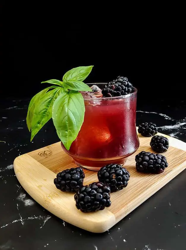 Blackberry Basil Old Fashioned