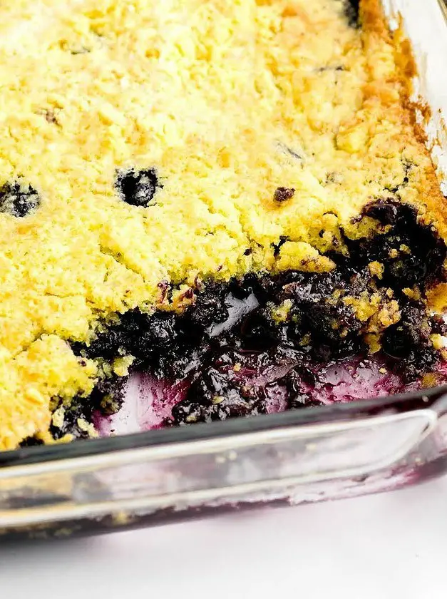 Lemon Blueberry Cobbler